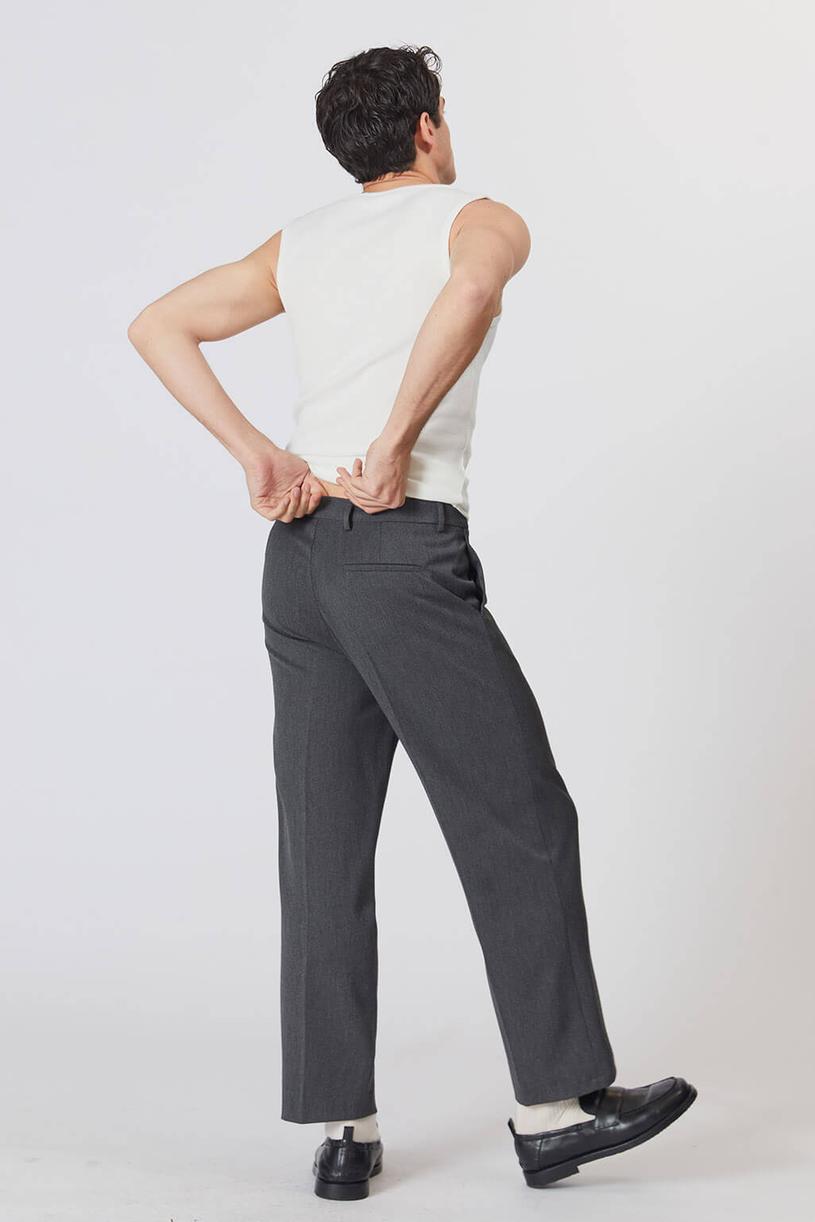 Anthracite Straight Cut Trousers